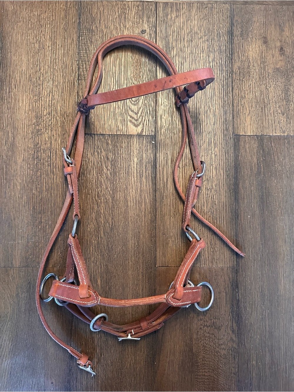 Horse Tack - Leather Sidepull Bitless Bridle